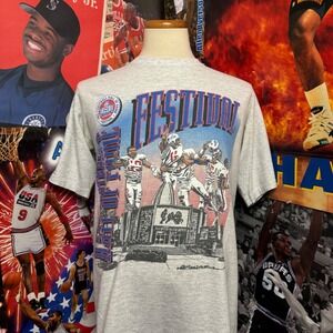 Vintage 90s Hall of Fame Football Festival NFL‎ T Shirt Graphic Tee Mens Sz XL